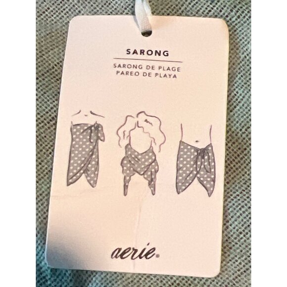 Aerie Sarong O/S Acrylic & Polyester Mint NWT - Picture 2 of 6